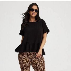 Torrid ruffle blouse
